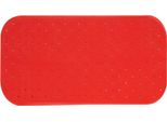 Msv Premium Tappetino Da Doccia Tappetino Da Bagno Tappetino Da Bagno Antibatterico Antiscivolo Con Ventose - Rosso - Profuma Di Rose - Circa 36 X 76 Cm - Lavabile A 60° Gradi