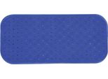 Msv Premium Tappetino Da Doccia Tappetino Da Bagno Tappetino Da Bagno Antibatterico Antiscivolo Con Ventose - Blu - Profuma Di Rose - Circa 36 X 97 Cm - Lavabile A 60° Gradi