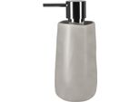Spirella Dispenser Per Sapone Sina Con Pompa In Acciaio Inox Dispenser Per Sapone Liquido In Porcellana Da 350 Ml Durevole E Robusto Taupe