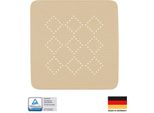 Spirella Tappetino Da Doccia Tappetino Da Doccia Antibatterico Antiscivolo Con Ventose - Alaska Bahama Beige - Circa 55 X 55 Cm