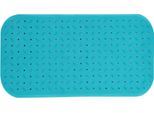Msv Premium Tappetino Da Doccia Tappetino Da Bagno Tappetino Da Bagno Antibatterico Antiscivolo Con Ventose - Azzurro - Profuma Di Rose - Circa 36 X 76 Cm - Lavabile A 60° Gradi