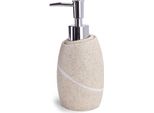 Msv Dispenser Per Sapone Liquido "Malua"" In Poliresina Effetto Pietra Beige"