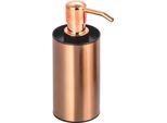 Msv Dispenser Di Sapone "Genk"" Dispenser Di Sapone Liquido, Acciaio Inox Capacità 6 X 6 X 18 Cm - Rame"