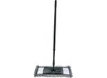 Msv Mop Detergente Per Pavimenti In Microfibra Mop Detergente Per Pavimenti Mop Manico Telescopico 68-120 Cm - Antracite