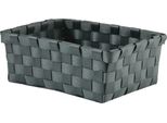 Msv Cestino Portaoggetti Cestino Portaoggetti Contenitore Organizzatore Cestino Da Bagno 19X14X8 Cm - Grigio