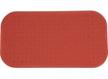 Msv Premium Tappetino Da Doccia Tappetino Da Bagno Tappetino Da Bagno Antibatterico Antiscivolo Con Ventose - Rosso Terracotta - Profuma Di Rose - Circa 36 X 97 Cm - Lavabile A 60° Gradi