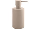 Distributore Di Sapone Spirella "Tube"" | Con Pompa In Acciaio Inox | Distributore Di Sapone Liquido | Porcellana | 300Ml | Resistente E Robusto | Grigio Opaco"