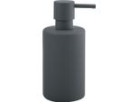 Distributore Di Sapone Spirella "Tube"" | Con Pompa In Acciaio Inox | Distributore Di Sapone Liquido | Porcellana | 300Ml | Resistente E Robusto | Grigio Opaco"