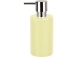 Distributore Di Sapone Spirella "Tube"" | Con Pompa | Distributore Di Sapone Liquido | Porcellana | 300Ml | Resistente E Robusto | Giallo"