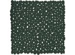 Msv Tappeto Per Doccia Tappeto Per Vasca Da Bagno Tappeto Antiscivolo "Pebble"" - Antibatterico Antiscivolo Con Ventose - Verde Scuro - 53X53 Cm"