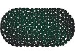 Msv Tappetino Per Doccia Tappetino Per Vasca Tappetino Antiscivolo "Ciottolo"" - Antibatterico Antiscivolo Con Ventose - Verde Scuro - 35 X68 Cm"