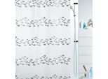 Tenda Doccia Antimuffa Spirella "Shore Pisces"" Peva Antibatterico, Lavabile, Impermeabile 180X200Cmbianco"