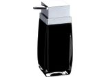 Msv Dispenser Per Sapone "Anzio"" Dispenser Per Sapone Liquido, Capacità 6 X 5 X 15,5 Cm - Nero"