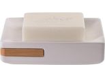 Spirella Portasapone Look Pietra Accessori Bagno Decorativi Portasapone "Oslo"" Dimensioni: 13,5 X 9,2 X 3,5 Cm - Oslo White Bamboo"