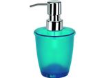 Distributore Di Sapone Spirella "Toronto"" Dispenser Di Sapone Liquido, Capacità 8,5 X 8,5 X 14,5 Cm - 250Ml - Acqua Blue"