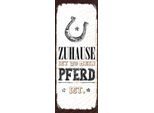 Vianmo Drevený NáPis 10X27 Cm La Casa è Dove Si Trova Il Mio Cavallo