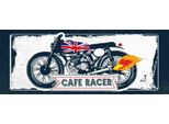 Vianmo Insegna In Legno 10X27 Cm Cafe Racer Motorrad Uk