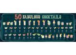Vianmo Insegna In Legno 10X27 Cm 50 Fabulous Cocktails Drinks