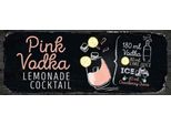 Vianmo Insegna In Legno 10X27 Cm Pink Vodka Cocktail Recipe