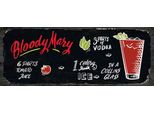 Vianmo Insegna In Legno 10X27 Cm Bloody Mary Cocktail Recipe