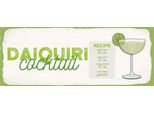 Vianmo Insegna In Legno 10X27 Cm Daiquiri Cocktail Recipe