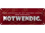 Vianmo Insegna Di Latta 10X27 Cm Verhalten Ist Taktisch Unklug
