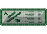 Vianmo Insegna Di Latta 10X27 Cm Camping Wetterstation
