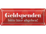Vianmo Insegna Di Latta 10X27 Cm Geldspenden Bitte Hier Abgeben