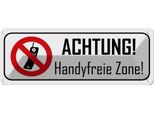Vianmo Insegna Di Latta 10X27 Cm Achtung Handyfreie Zone