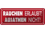 Vianmo Insegna Di Latta 10X27 Cm Rauchen Erlaubt Ausatmen Nicht