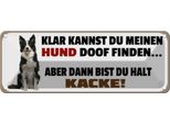 Vianmo Insegna Di Latta 10X27 Cm Meinen Hund Doof Du Kacke
