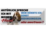 Vianmo Insegna Di Latta 10X27 Cm Hund Alles Anvertrauen