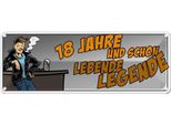 Vianmo Insegna Di Latta 10X27 Cm 18 Jahre Und Schon Lebende Legende