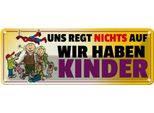 Vianmo Insegna Di Latta 10X27 Cm Uns Regt Nichts Auf Wir Haben Kinder