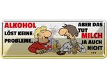 Vianmo Insegna Di Latta 10X27 Cm Alkohol LöSt Keine Probleme