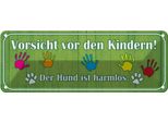 Vianmo Insegna Di Latta 10X27 Cm Vorsicht Kinder Hund Ist Harmlos