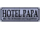 Vianmo Insegna Di Latta 10X27 Cm Hotel Papa 24 Stunden Am Tag