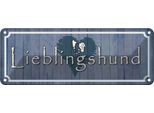 Vianmo Insegna Di Latta 10X27 Cm Lieblingshund Herz Hund
