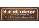 Vianmo Insegna Di Latta 10X27 Cm Bin Nicht Nachtragend Ich Merke