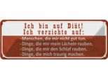 Vianmo Insegna Di Latta 10X27 Cm Ich Bin Auf DiäT Ich Verzichte