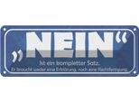 Vianmo Insegna Di Latta 10X27 Cm Nein Ist Ein Kompletter Satz