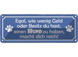 Vianmo Insegna Di Latta 10X27 Cm Hund Zu Haben Macht Dich Reich