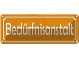 Vianmo Insegna Di Latta 10X27 Cm BedüRfnisanstalt Wc Toiletten