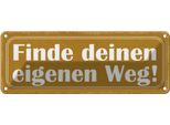 Vianmo Insegna Di Latta 10X27 Cm Finde Deinen Eigenen Weg