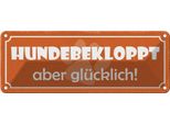 Vianmo Insegna Di Latta 10X27 Cm Hundebekloppt Aber GlüCklich