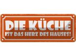 Vianmo Insegna Di Latta 10X27 Cm KüChe Ist Das Herz Des Hauses