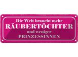 Vianmo Insegna Di Latta 10X27 Cm RäUbertöChter Statt Prinzessin
