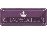 Vianmo Insegna Di Latta 10X27 Cm Chaosqueen Krone KöNigin