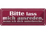 Vianmo Insegna Di Latta 10X27 Cm Bitte Lass Mich Ausreden Wenn