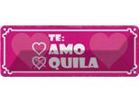 Vianmo Insegna Di Latta 10X27 Cm Te: Herz Amo Quila